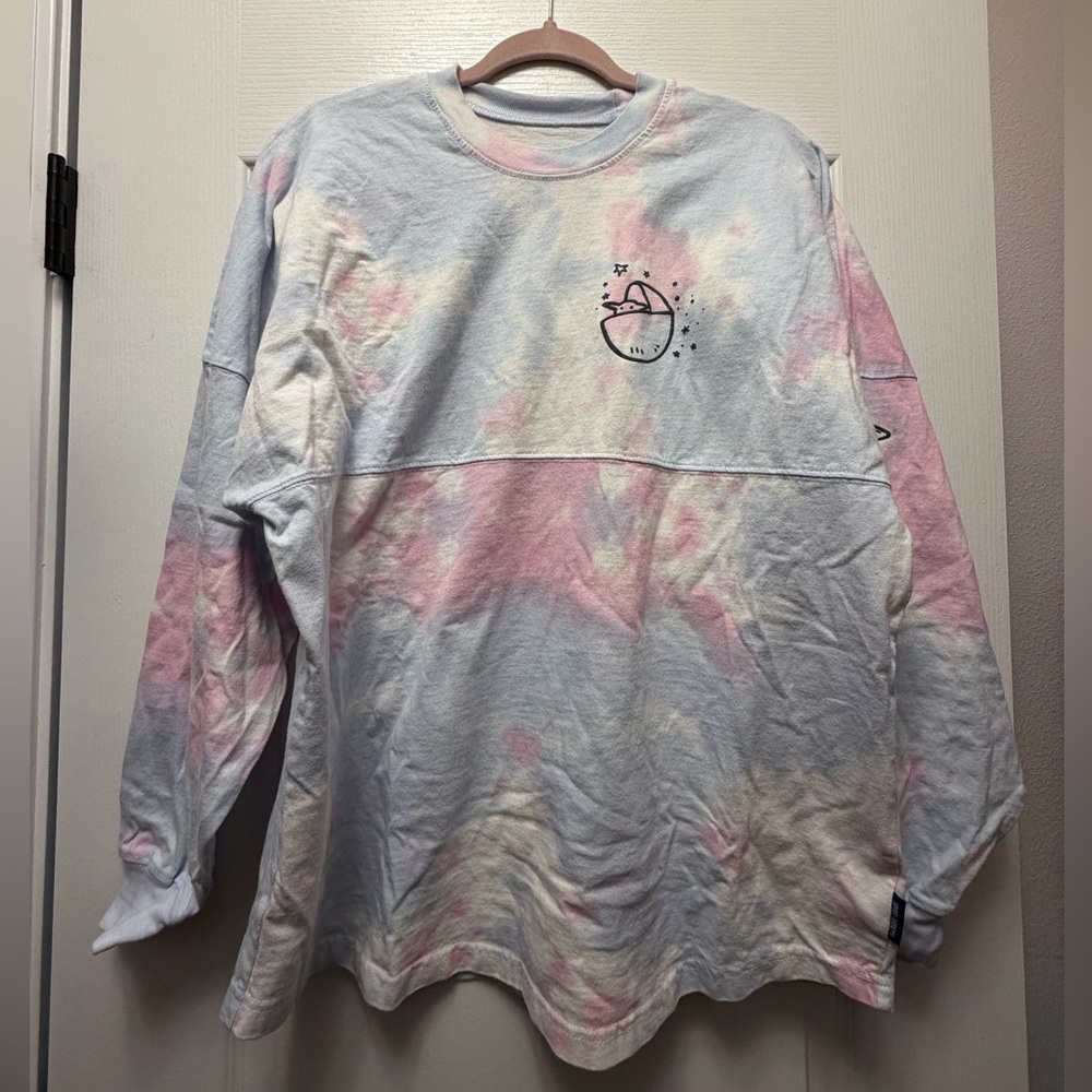 Star Wars Grogu/Mandalorian Pastel Tie-Dye Spirit Jersey – Size M